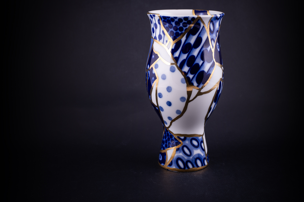 Ваза Байкальский Лёд на форме Цветок, арт 60.21785.00.1, 