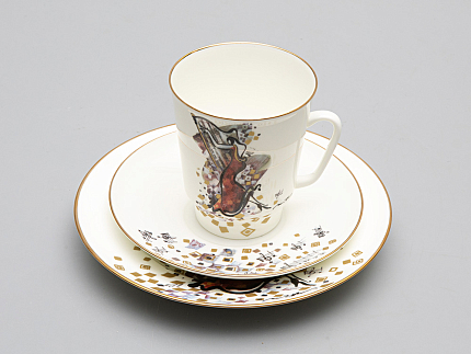 Трехпредметный комплект форма Майская рисунок "Семь нот от Миши Ленна" Ми 165 мл арт. 81.30093.00.1