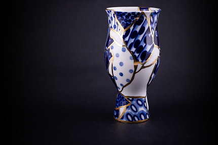 Ваза Байкальский Лёд на форме Цветок, арт 60.21785.00.1