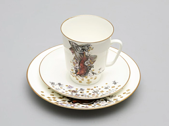 Трехпредметный комплект форма Майская рисунок "Семь нот от Миши Ленна" Ми 165 мл арт. 81.30093.00.1, 