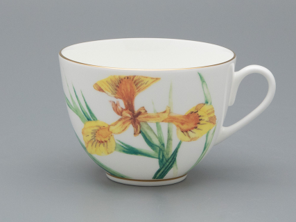 Чашка с блюдцем L’Art des Fleurs в подарочной упаковке, форма Весенняя 2, рисунок Лесной свет, арт 81.33401.00.1, 