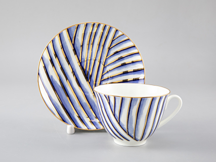 Чашка с блюдцем чайная форма Весенняя рисунок Pure арт. 81.29651.00.1, 