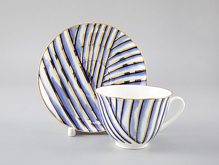 Чашка с блюдцем чайная форма Весенняя рисунок Pure арт. 81.29651.00.1