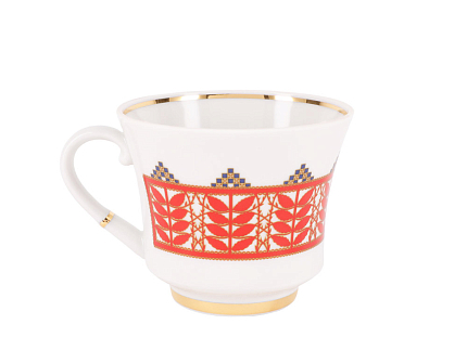 Чашка с блюдцем чайная 220 мл форма Банкетная рисунок Рушник арт. 81.28337.00.1