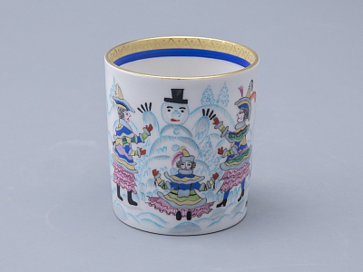 Сервиз чайный форма Гербовая рисунок Зимние забавы, 4 персоны 10 предметов арт. 81.20899.00.1