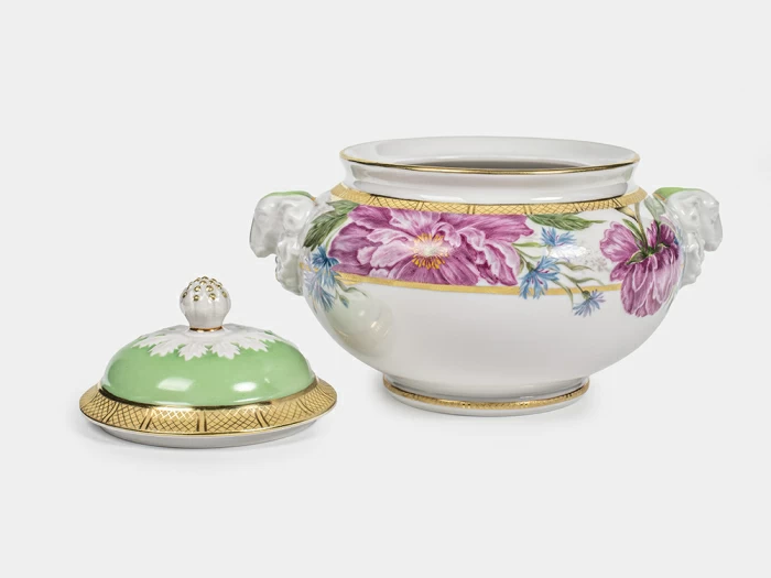 Сервиз чайный на 6 персон 14 предметов, форма Александр III рисунок Дыхание лета, арт. 61.21074.00.5, 