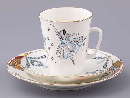 Трехпредметный комплект 165 мл форма Майская рисунок Балет Жизель, арт. 81.17154.00.1