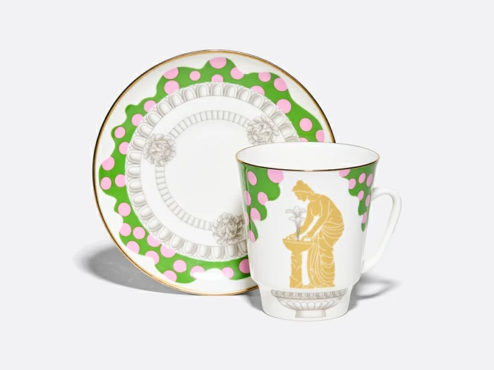 Чашка с блюдцем 165 мл, форма Майская, рисунок Фонтан Нимфа и Данаида, арт. 81.34935.00.1, 