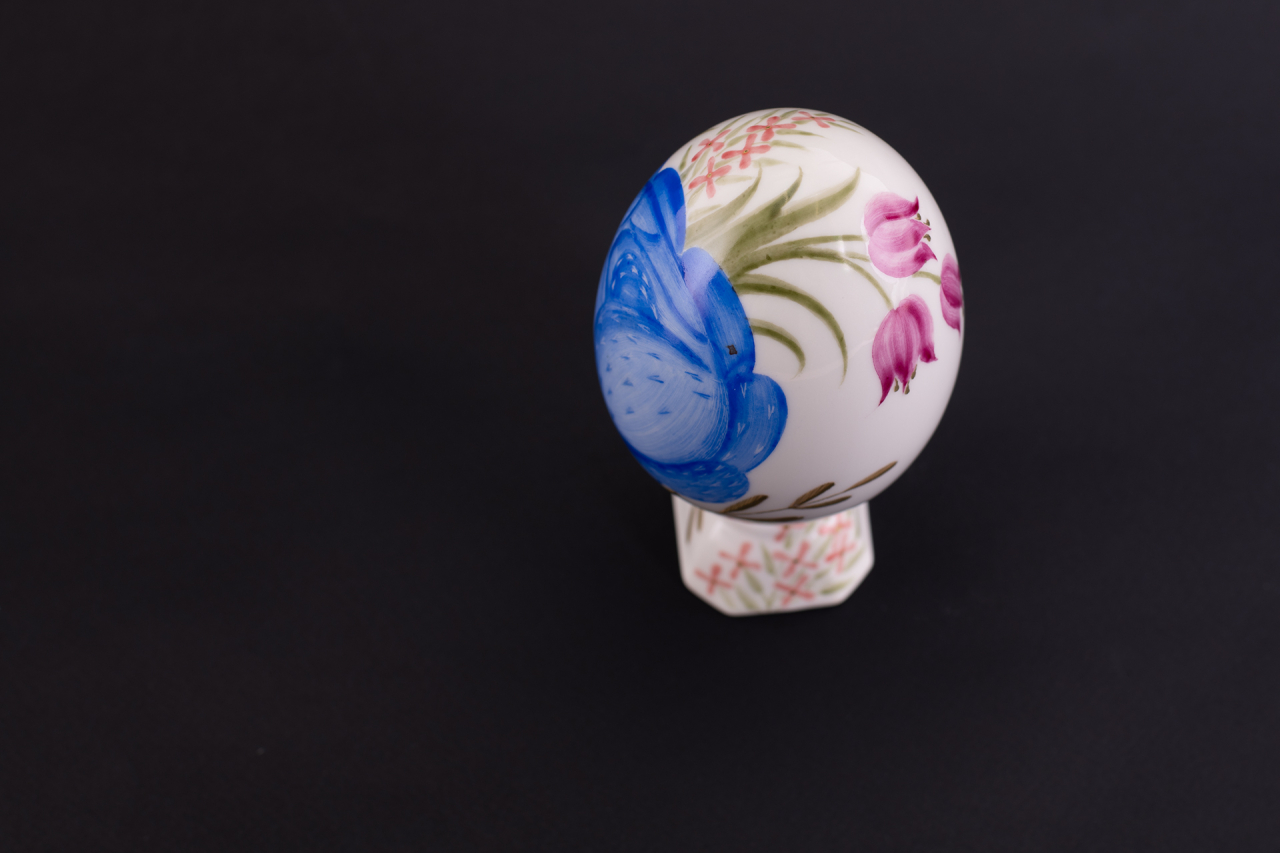 Яйцо пасхальное Синий цветок, арт 60.21590.00.1, 