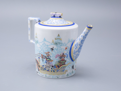 Чайник заварочный, форма Гербовая, рисунок Зимние забавы арт. 80.07795.00.1, 