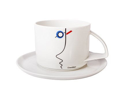 Чашка с блюдцем чайная 280 мл форма Баланс рисунок Стенберг арт. 81.21419.00.1