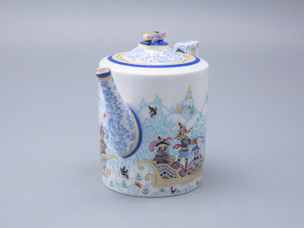 Чайник заварочный, форма Гербовая, рисунок Зимние забавы арт. 80.07795.00.1, 