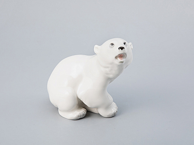 Скульптура Медвежонок белый арт. 82.00976.00.1
