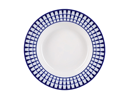 Тарелка 220 мм форма Глубокая, рисунок Классик арт. 80.99825.00.1