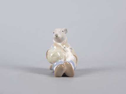 Скульптура форма Заяц с капустой рисунок Забота, арт. 82.43055.00.1, 