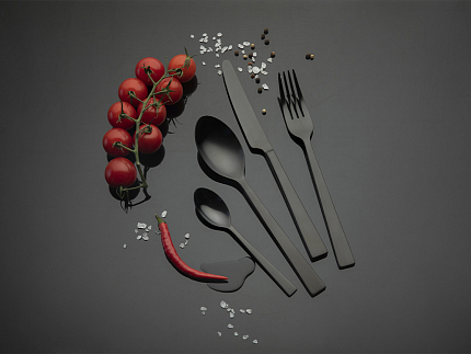 Комплект столовых приборов Урбан matte black 4 персоны, 16 предметов арт. 14.12013.01