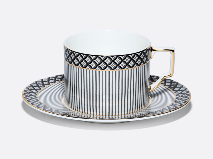 Чашка с блюдцем чайная 260 мл, форма Элегия, рисунок Elegant, арт. 81.34729.00.1, 