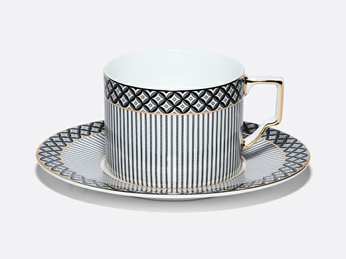 Чашка с блюдцем чайная 260 мл, форма Элегия, рисунок Elegant, арт. 81.34729.00.1, 
