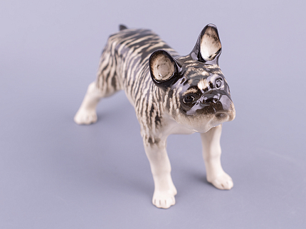 Скульптура Серый Французский бульдог арт. 82.89346.00.1