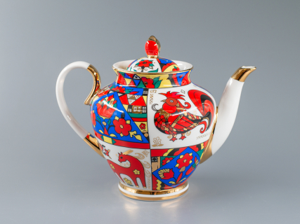 Чайник заварочный форма Весенняя рисунок Народные узоры арт. 80.60809.00.1, 