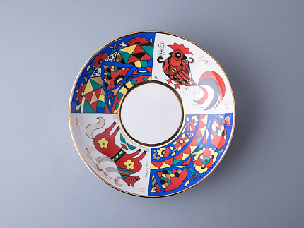 Сухарница, 210 мм,  форма Утро, рисунок Народные узоры арт. 80.60813.00.1