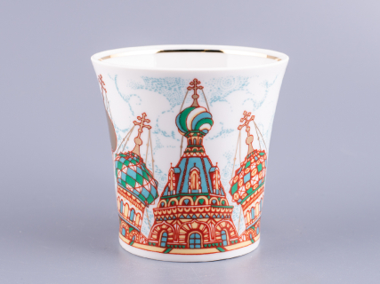 Бокал с блюдцем 360 мл форма Ленинградский рисунок Храм Спас-на-Крови арт. 81.15553.00.1, 