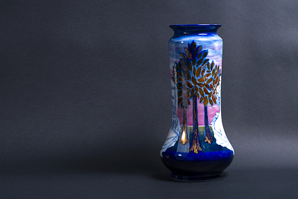 Ваза форма Альфа рисунок Летний сад. Зима и осень арт. 60.10811.00.1