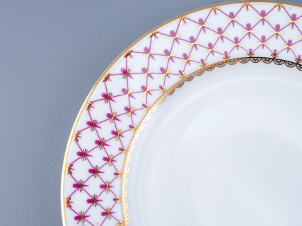 Тарелка 180 мм форма Гладкая рисунок Сетка-Блюз 2, арт 80.86484.00.1, 