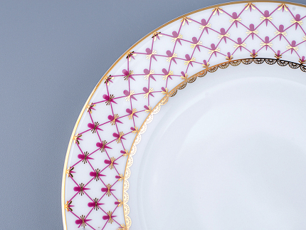 Тарелка 180 мм форма Гладкая рисунок Сетка-Блюз 2, арт 80.86484.00.1