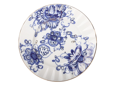 Тарелка мелкая 180 мм Шатровая "Поющий сад" арт.  80.00645.00.1