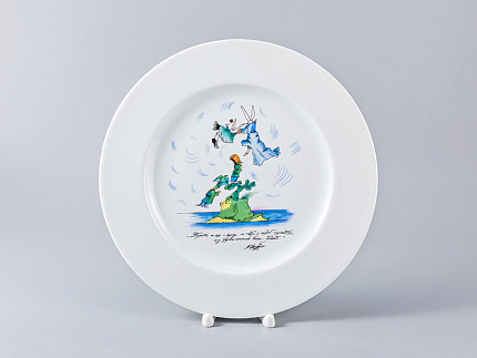 Декоративная тарелка Mazarin Полеты заячего племени… 265 мм арт. 81.21746.00.1
