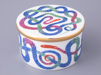 Шкатулка в подарочной упаковке, форма Идиллия, рисунок Лунный змей, арт. 81.32800.00.1