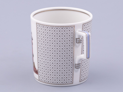 Чашка с блюдцем чайная, форма Гербовая, рисунок Серебряный город 3, арт. 81.32586.00.1, 