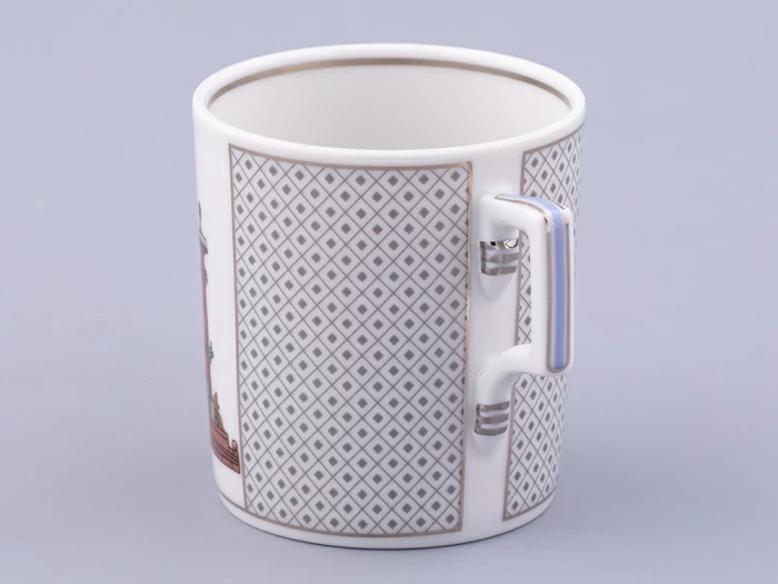 Чашка с блюдцем чайная, форма Гербовая, рисунок Серебряный город 3, арт. 81.32586.00.1, 