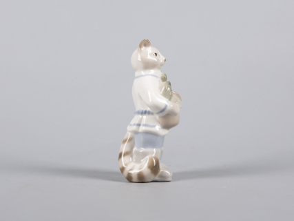 Скульптура  Кот с петушком Друзья арт. 82.43057.00.1, 