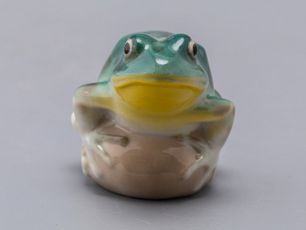 Скульптура Лягушка прудовая бирюзовая арт. 82.63685.00.1