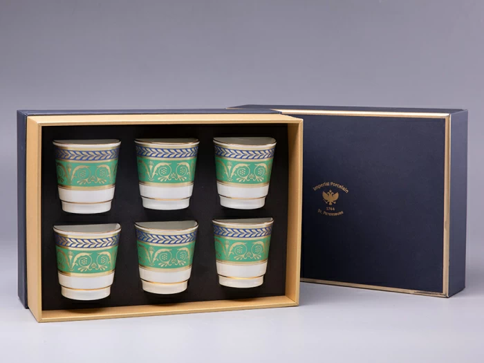 Подарочный набор стопок форма Сувенирная рисунок Золотой арт. 81.30555.00.1, 