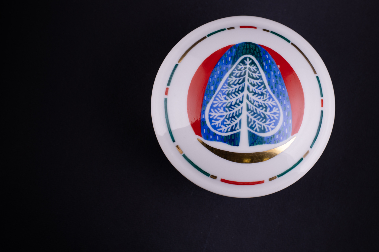 Шкатулка Елочка на форме Круглая, арт 60.05744.00.1, 