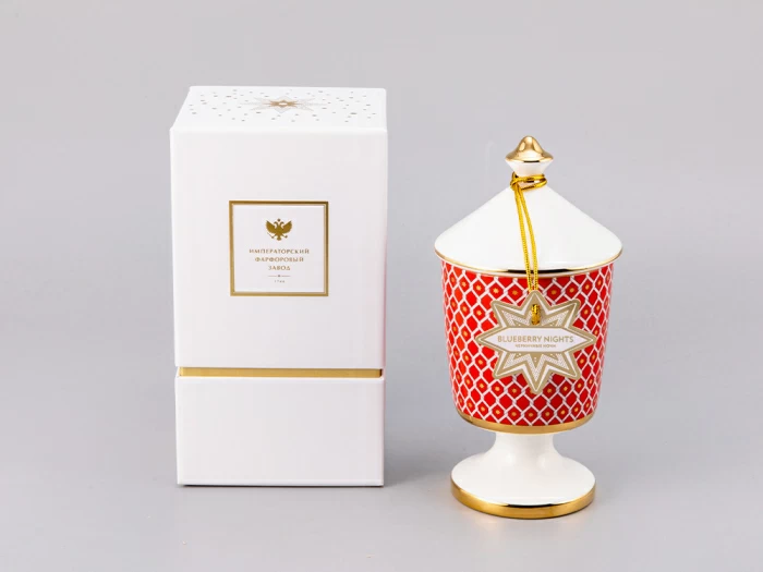 Подарочный Набор Свеча ароматическая, рисунок Скарлетт 2 аромат Черничные ночи арт. 81.32056.00.1, 