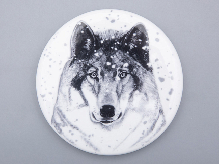 Шкатулка в подарочной упаковке, форма Идиллия, рисунок Тотем. Волк арт. 81.31593.00.1