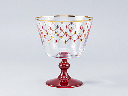 Набор (6 креманок) 380 мл Сетка бордо арт. 14.01059.07