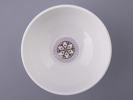 Салатник 120 мм, форма Утро, рисунок Морозный январь красная, арт. 80.48360.00.1