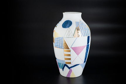 Ваза Город на форме Ламповая, арт 60.15595.00.1