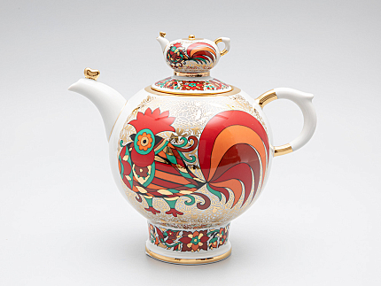 Чайник доливной Семейный Красный петух арт. 80.00773.00.1