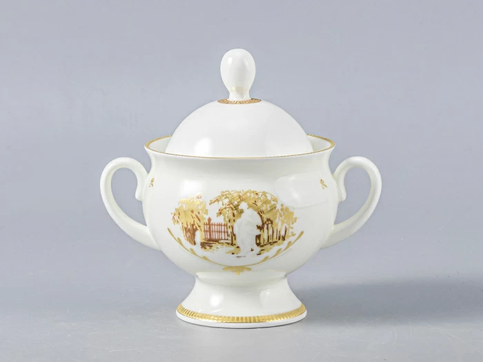 Восьмипредметный комплект кофейный форма Классическая-2 рисунок Музы Летнего сада, 2 персоны 8 предметов, арт. 81.16530.00.1, 