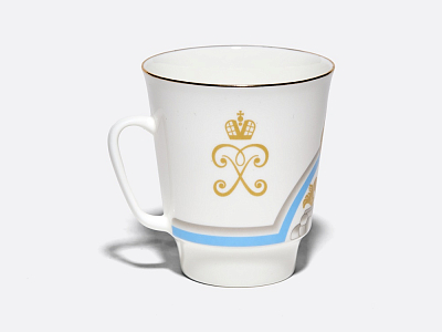 Чашка с блюдцем 165 мл, форма Майская, рисунок Фонтан Тритон, арт. 81.34934.00.1