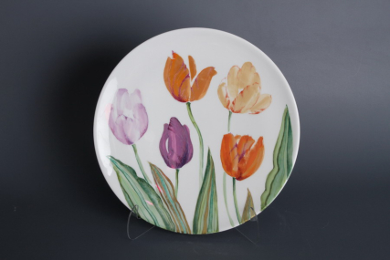 Блюдо декоративное 350 Круглая Тюльпаны  арт. 60.06530.00.1, 
