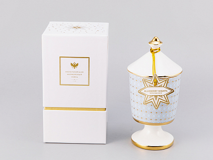 Подарочный Набор Свеча ароматическая рисунок Азур 2 аромат Черничные ночи арт. 81.32058.00.1