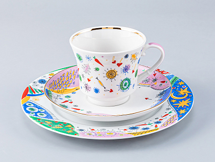 Трехпредметный комплект форма Банкетная рисунок Конфетти-2 арт. 81.25128.00.1