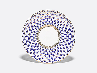 Чашка с блюдцем кофейная 165 мл.,  форма Майская,  рисунок Кобальтовая сетка арт. 81.14574.00.1